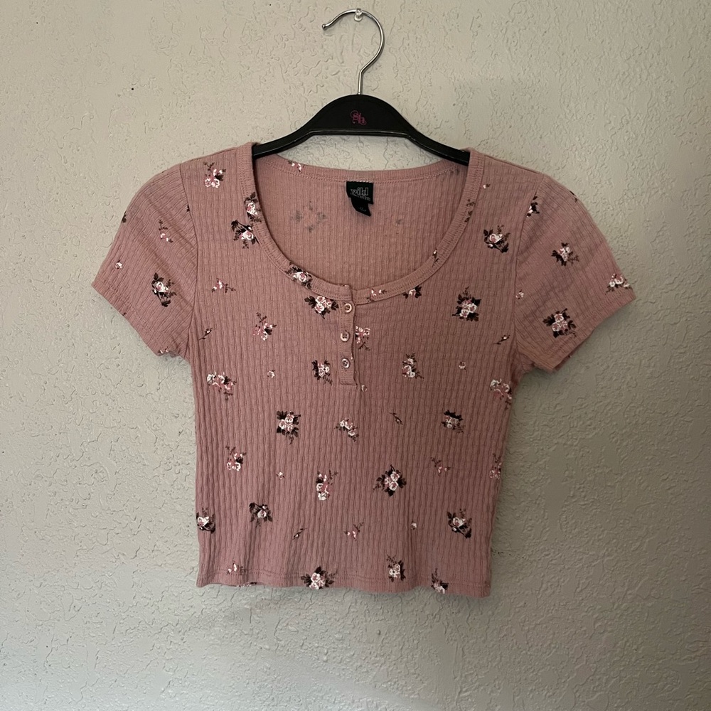 wild fable | Pink Floral Top